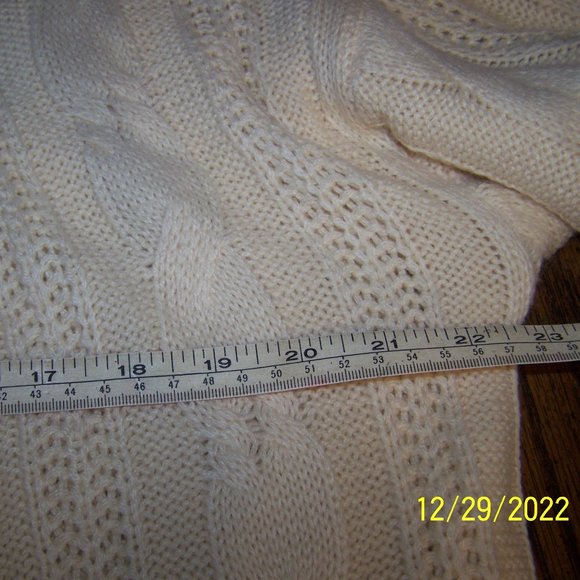Pearl button cardigan with leopard trim, Medium - Picture 3 of 4